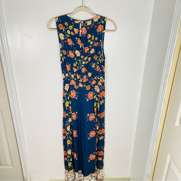 NEW Farm Rio for Anthropologie Dollis Floral Jumpsuit Bohemian Tropical Size XS - Picture 12 of 12